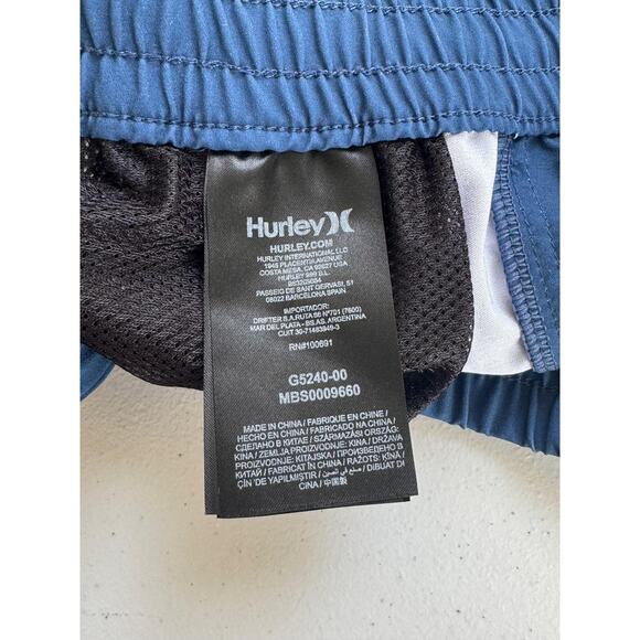 Hurley Shorts Mens Medium Blue Green Phantom Swim Trunks Ombre Surd Water Sports - Picture 13 of 16